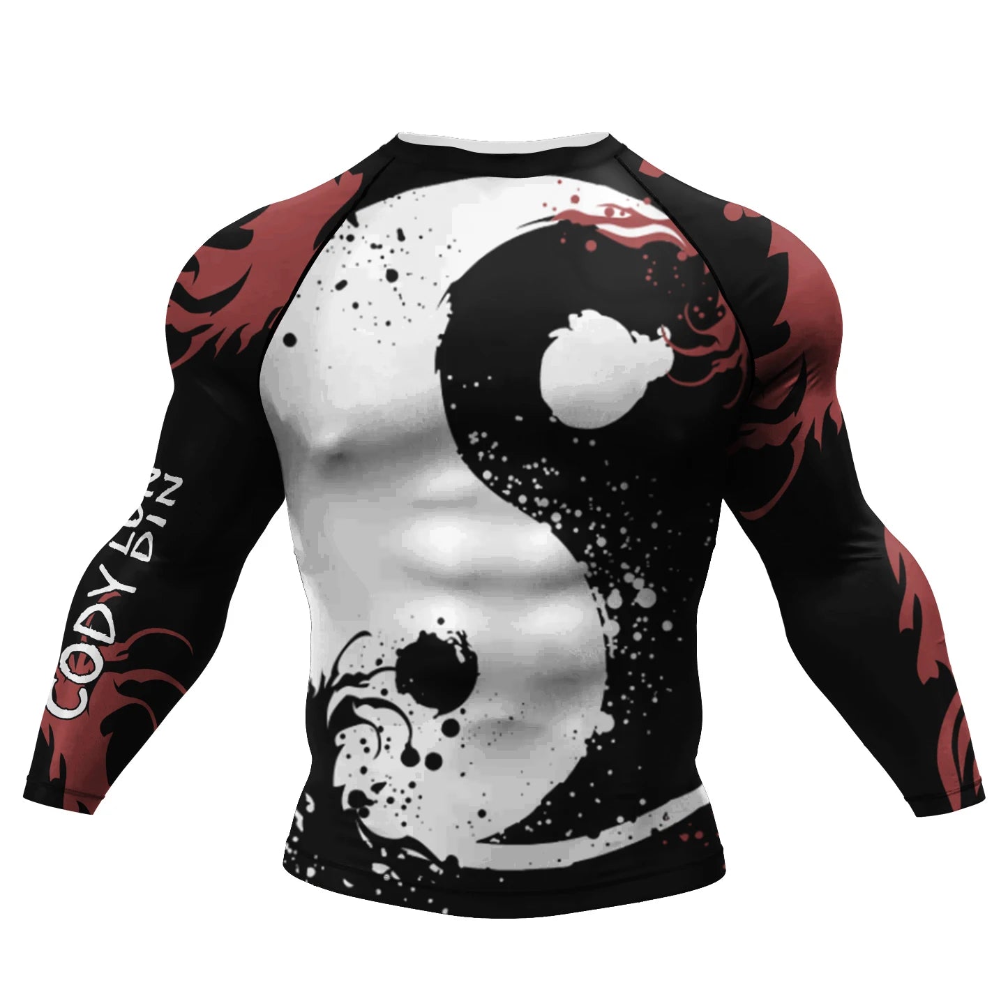Cody Lundin Men Cool Fighting Wear Jiu Jitsu BJJ Boxing Rashguard Custom Grappling Kicboxing Club Uniforms Compression Gym Tees