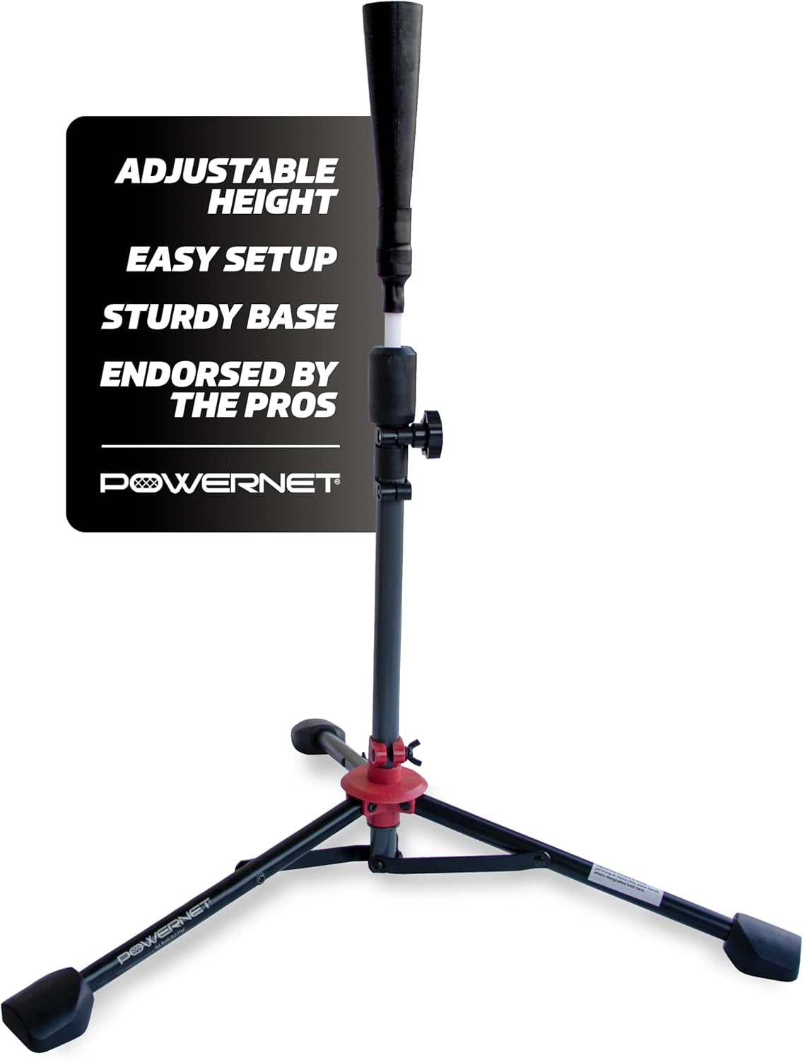 Baseball & Softball Batting Tee, Adjustable Height Batting Tee 27.5" - 44", Portable Outdoor Baseball Training Equipment for Hitting Training