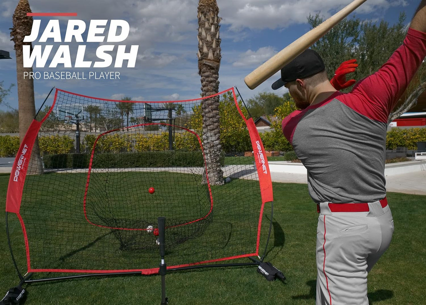 Baseball & Softball Batting Tee, Adjustable Height Batting Tee 27.5" - 44", Portable Outdoor Baseball Training Equipment for Hitting Training
