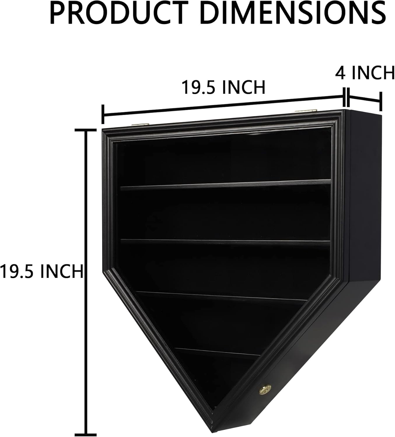Baseball Display Case Baseball Holders for Balls Display with 21 Slots Wall Display Box 96% Clear Antifade UV Protection with Gold Locks for Homerun and Collector Autograph Balls