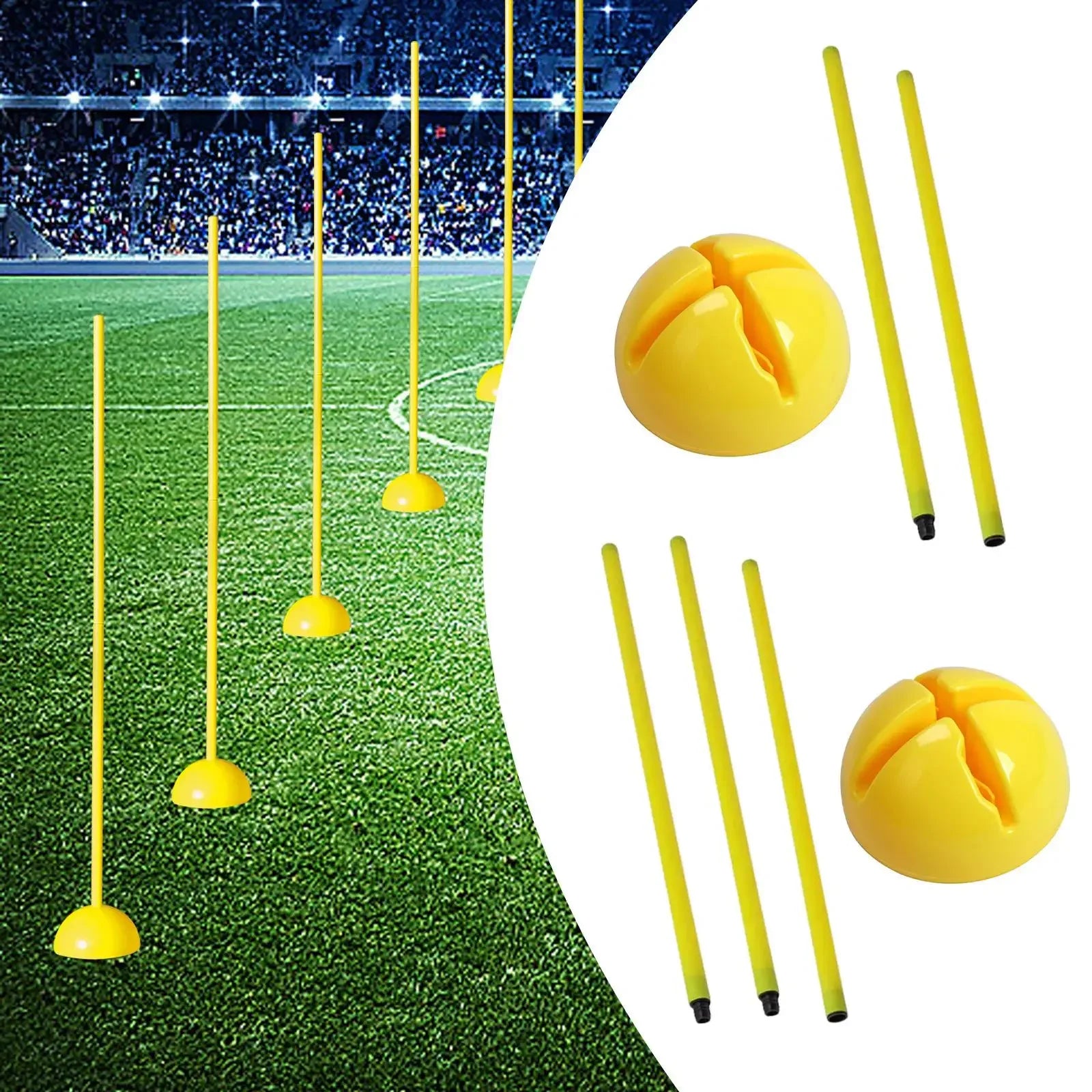 Football Agility Training Poles, Football Soccer Training Equipment