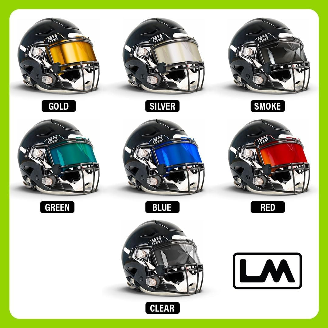Loudmouth Football Visor - Universal Fit Youth & Adult Football Helmet Visor