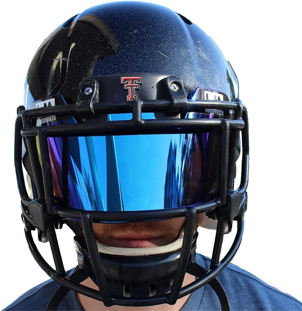 Loudmouth Football Visor - Universal Fit Youth & Adult Football Helmet Visor