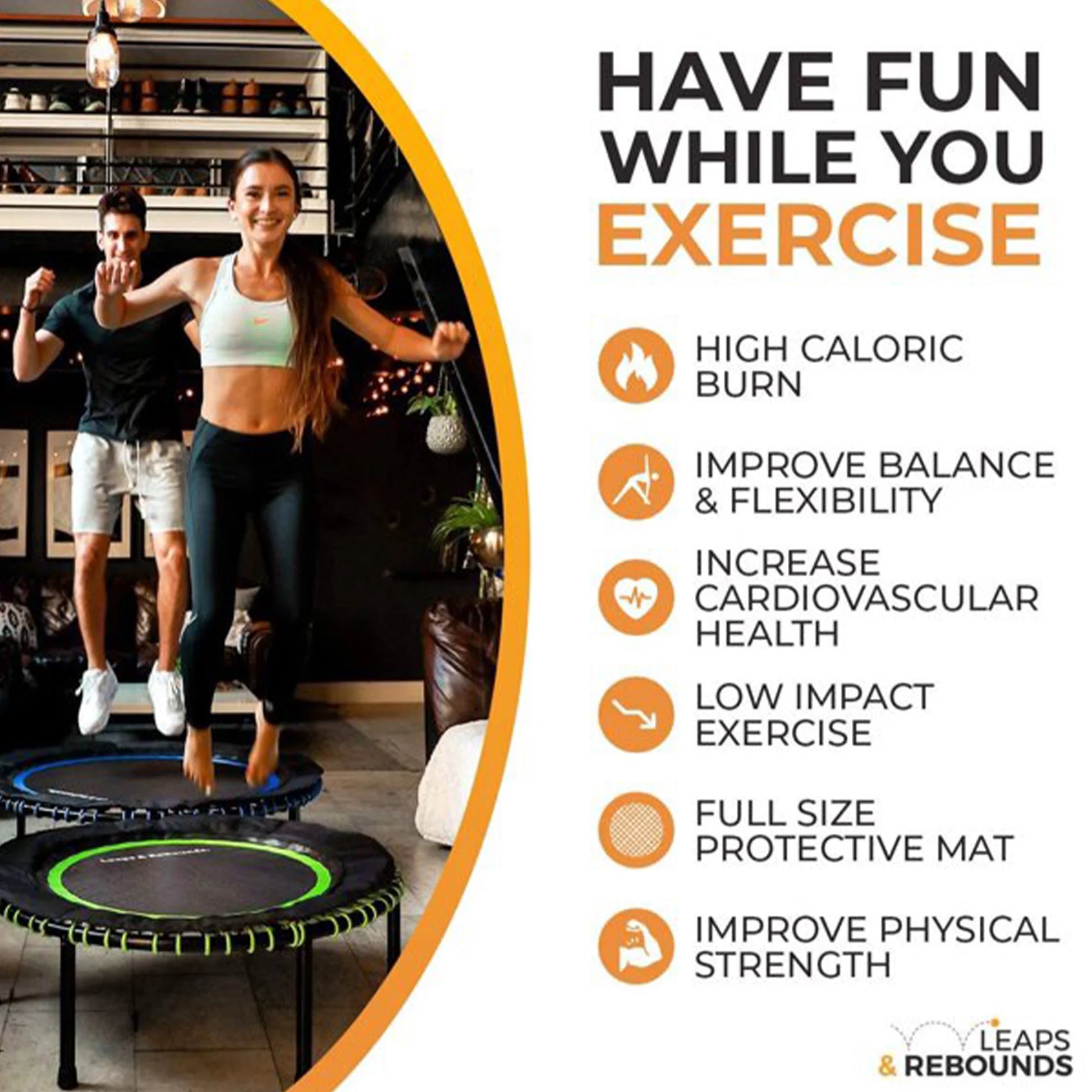 The  Fitness Trampoline - Bungee Rebounder